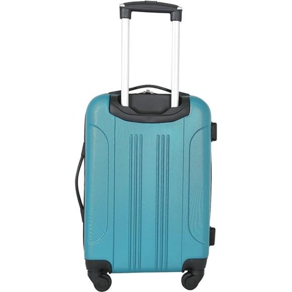 Travelers Club Chicago Hardside Expandable Spinner Luggages, Teal, 20" Carry-On - Picture 5 of 7